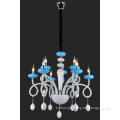 Blue small chandelier pendant light